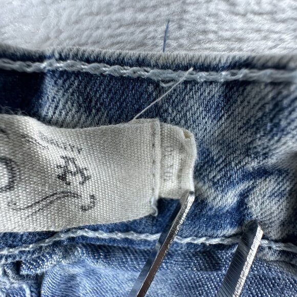 Akademiks Jeanius Skinny Jeans Mens 30X30 Moto Zipper Pockets Acid Wash Blue - Picture 7 of 13